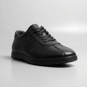 651007 Black Мъжки обувки от естествена кожа