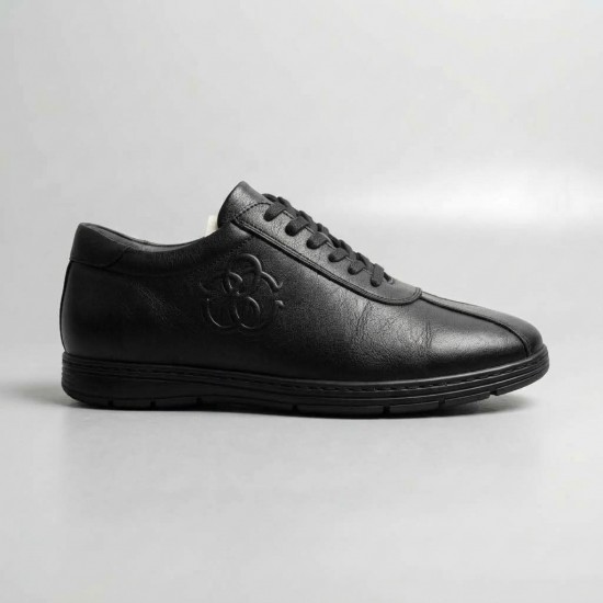 651007 Black Мъжки обувки от естествена кожа