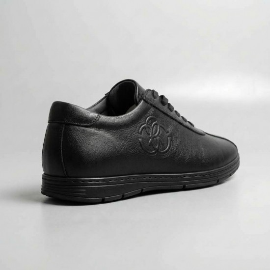 651007 Black Мъжки обувки от естествена кожа