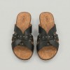 1130-1 Black Дамски чехли от естествена кожа
