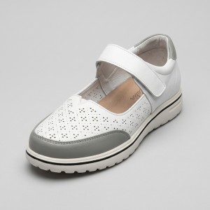 8809 WHITE/GRAY Дамски ежедневни обувки
