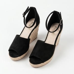 2236 Black Дамски сандали на платформа