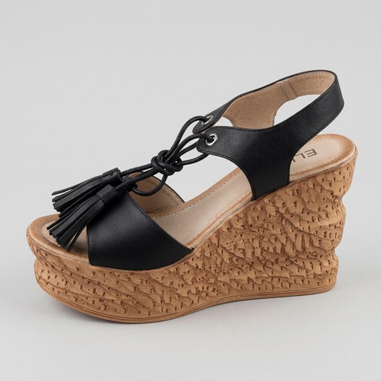 NF998-3 Black Дамски сандали на платформа