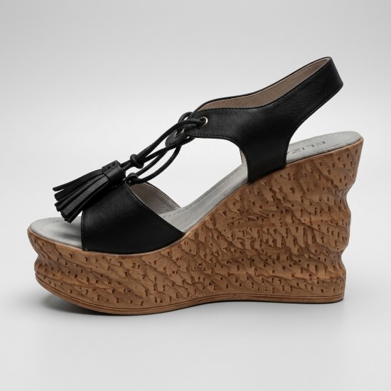 NF998-3 Black Дамски сандали на платформа