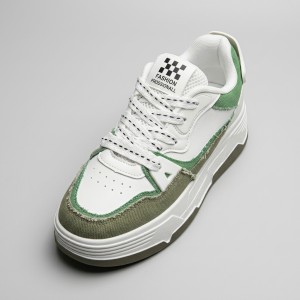 E105-3  White/Green Дамски маратонки