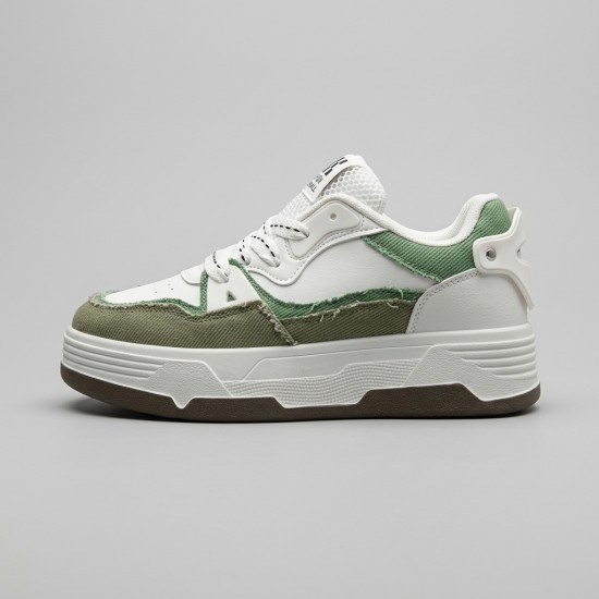 E105-3  White/Green Дамски маратонки
