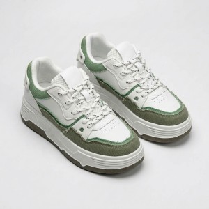E105-3  White/Green Дамски маратонки