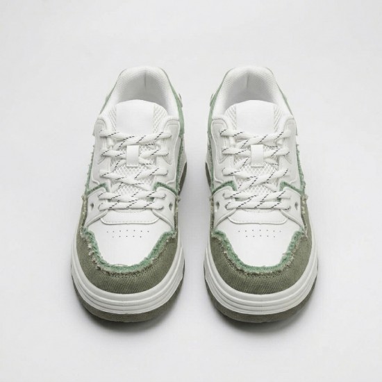 E105-3  White/Green Дамски маратонки