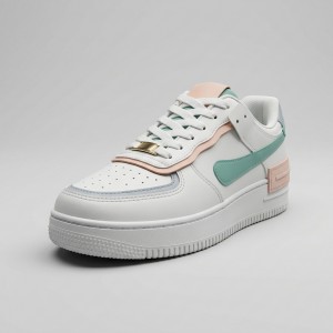C-001 White/Green-8 Дамски маратонки