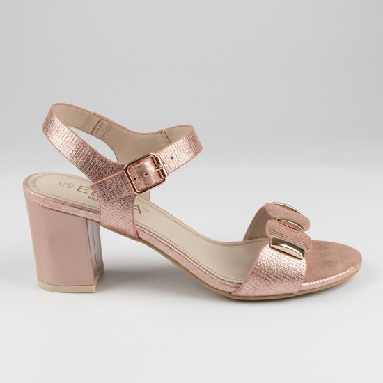 6804-3 Pink Дамски сандали на токчета