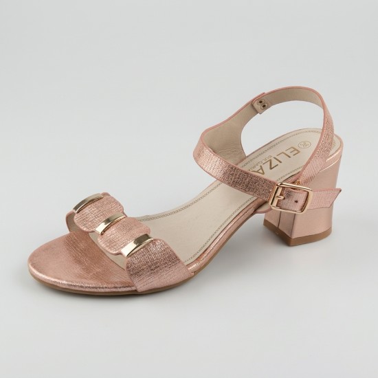 6804-3 Pink Дамски сандали на токчета