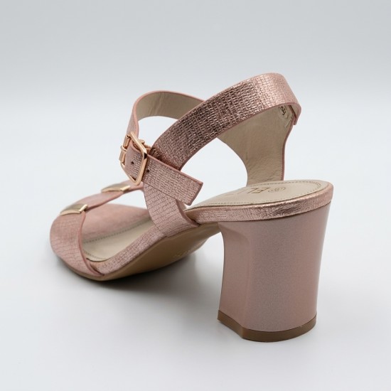 6804-3 Pink Дамски сандали на токчета