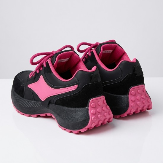 X508-3 Black/Rose Red Дамски маратонки