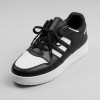 OX-2218-3 Black/White Дамски маратонки на токчета