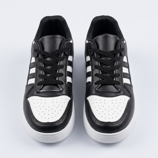 OX-2218-3 Black/White Дамски маратонки на токчета