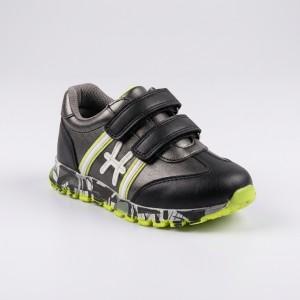 S-225 Black/Green Детски обувки