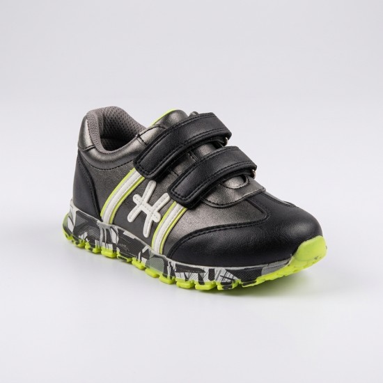 S-225 Black/Green Детски обувки