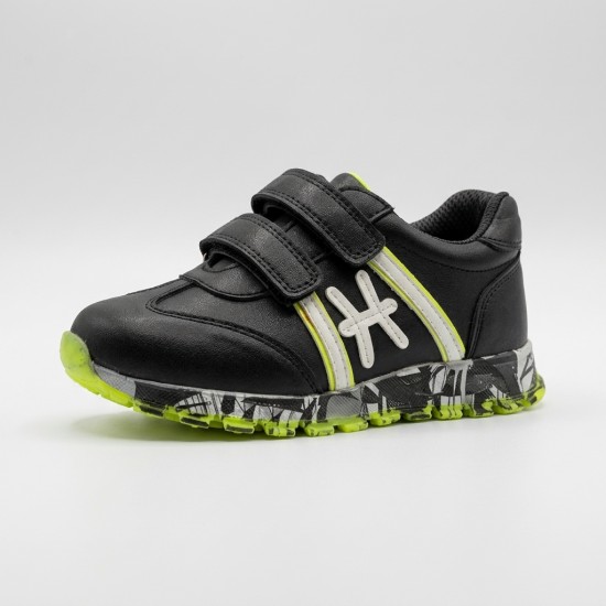 S-225 Black/Green Детски обувки