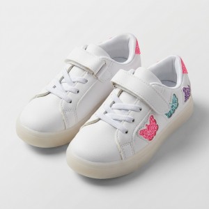 0076-1 White/Plum Детски обувки