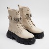 0308-2 Beige Дамски боти
