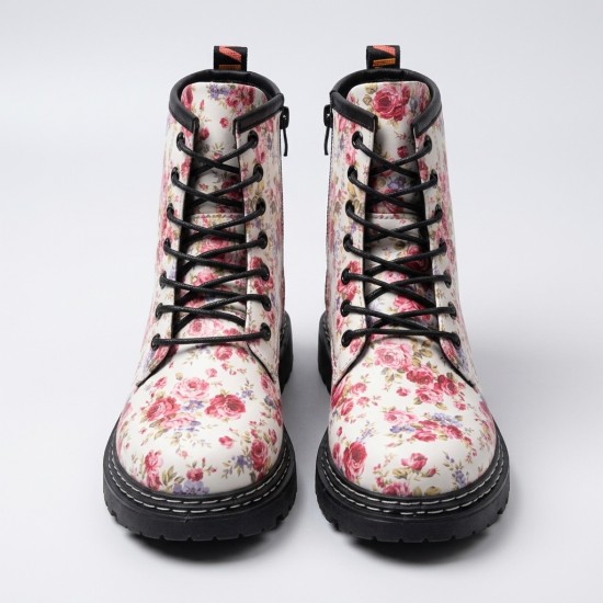 2200-3 Pink/Flower Дамски боти