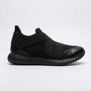5102M/093 Black Мъжки маратонки от естествена кожа