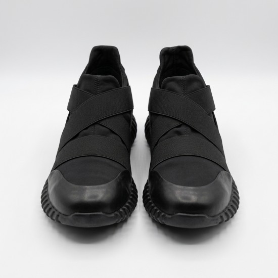 5102M/093 Black Мъжки маратонки от естествена кожа