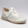 S599-2 White Дамски летни обувки от естествена кожа