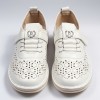 S599-2 White Дамски летни обувки от естествена кожа