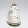 S599-2 White Дамски летни обувки от естествена кожа