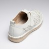 S599-2 White Дамски летни обувки от естествена кожа