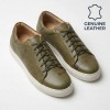 2210 Green Мъжки ежедневни обувки от естествена кожа