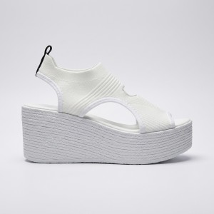 SD886 Beige Дамски сандали на платформа