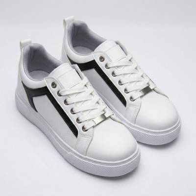 01-1 White/Black/White Дамски маратонки