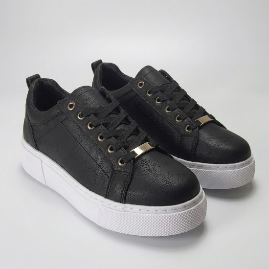 01-1 Black/White Дамски маратонки