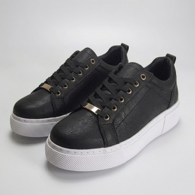 01-1 Black/White Дамски маратонки