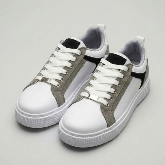 01-1 White/Grey/Black Дамски маратонки