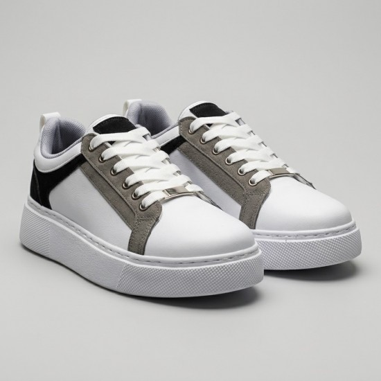 01-1 White/Grey/Black Дамски маратонки