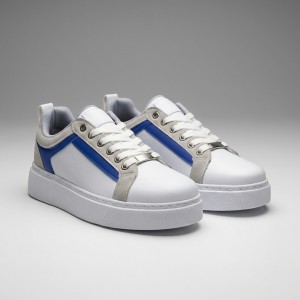 01-1 White/Blue Дамски маратонки