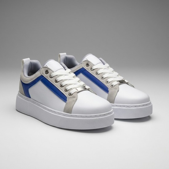 01-1 White/Blue Дамски маратонки