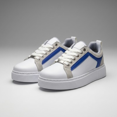 01-1 White/Blue Дамски маратонки