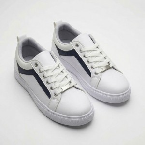 01-1 White/Navy Дамски маратонки