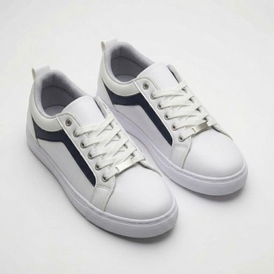 01-1 White/Navy Дамски маратонки