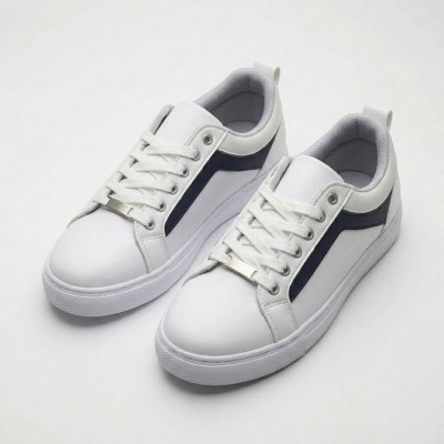01-1 White/Navy Дамски маратонки