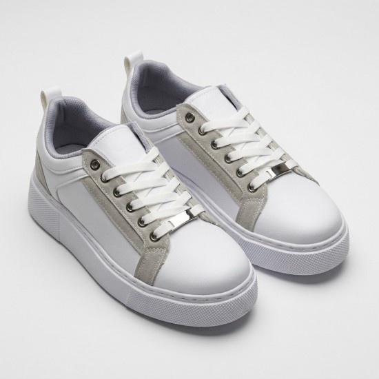 01-1 White/Grey Дамски маратонки