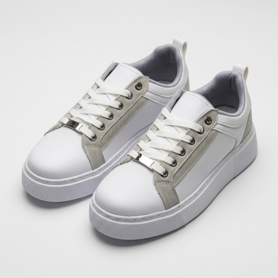 01-1 White/Grey Дамски маратонки