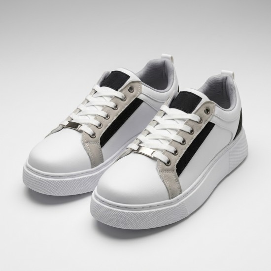01-2 White/Navy Мъжки маратонки