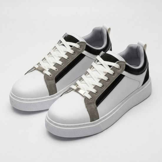 01-2 White/Grey/Black Мъжки маратонки