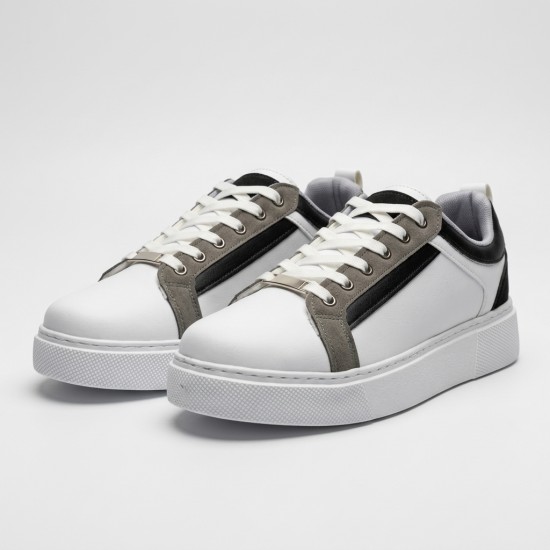 01-2 White/Grey/Black Мъжки маратонки