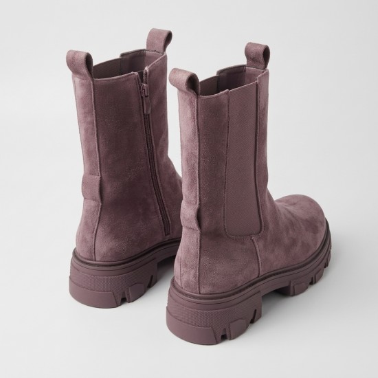 0118-7 Purple Дамски боти